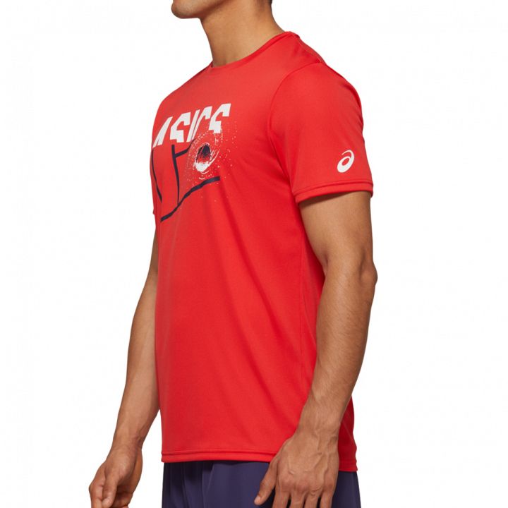 ASICS Practice Graphic Men's Tee Classic Red