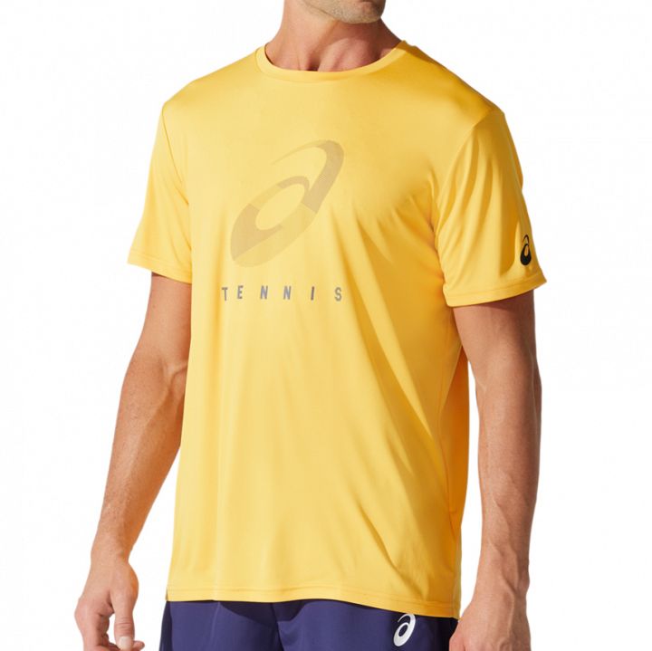 ASICS Court Spiral Tee Tiger Yellow