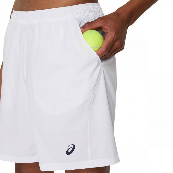 ASICS Court 9in Shorts Brilliant White