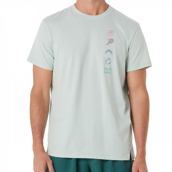 ASICS Game Seasonal Graphic Tee Cold Moss