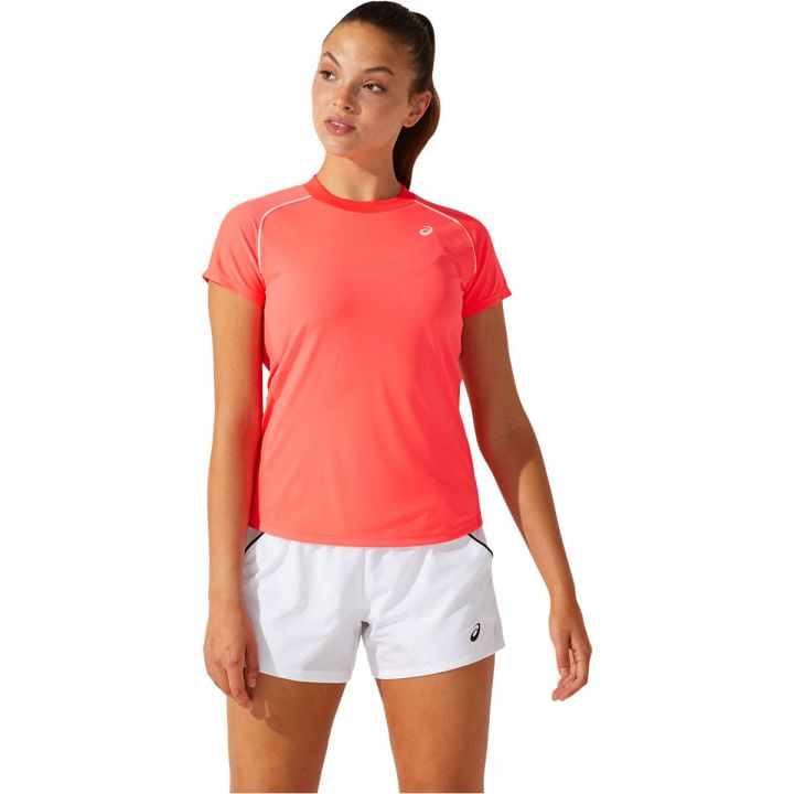 ASICS Court Piping SS Tee Diva Pink