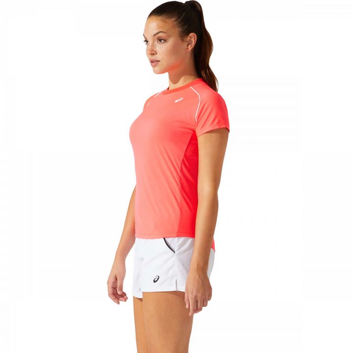 ASICS Court Piping SS Tee Diva Pink