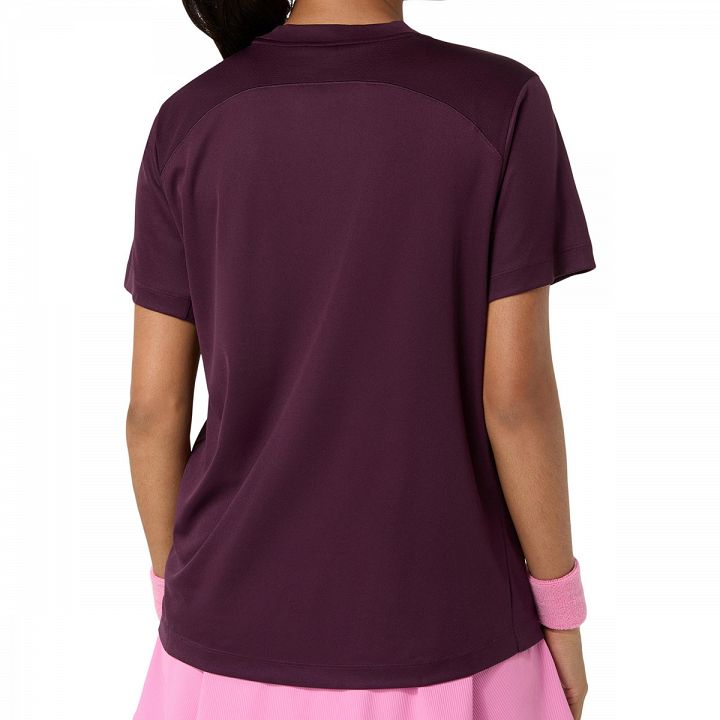 ASICS Court SS Top Dark Aubergine