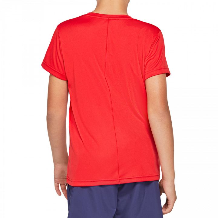 ASICS Boys GPX Tennis SS Tee Classic Red
