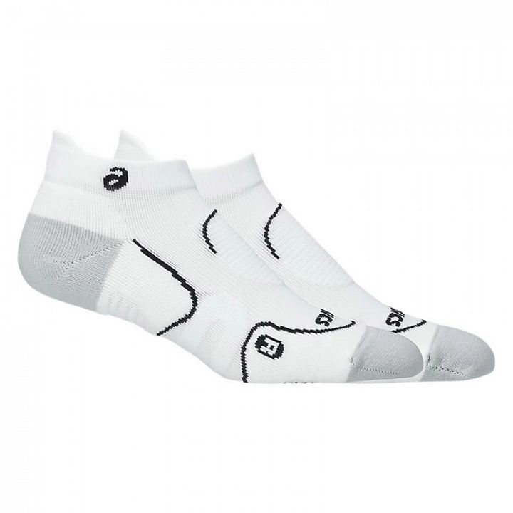 ASICS Court+ Tennis Ankle Socks Brilliant White