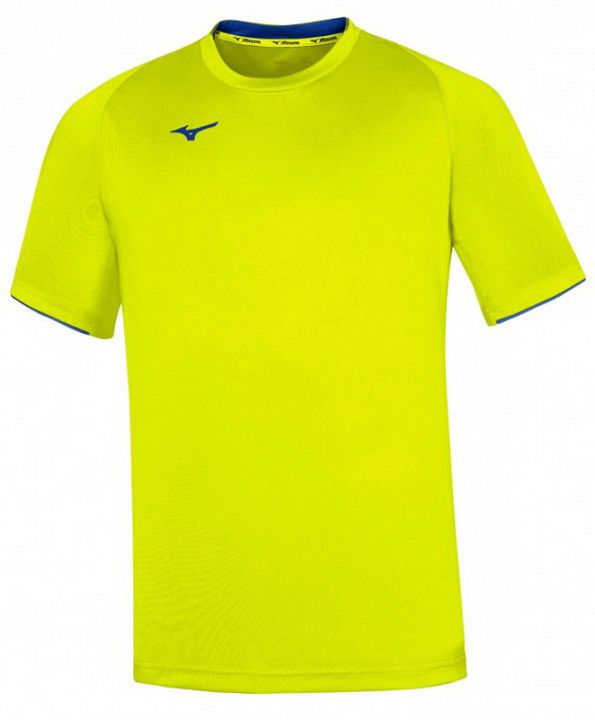 Mizuno Core Short Sleeve Tee Yellow Fluo / Royal