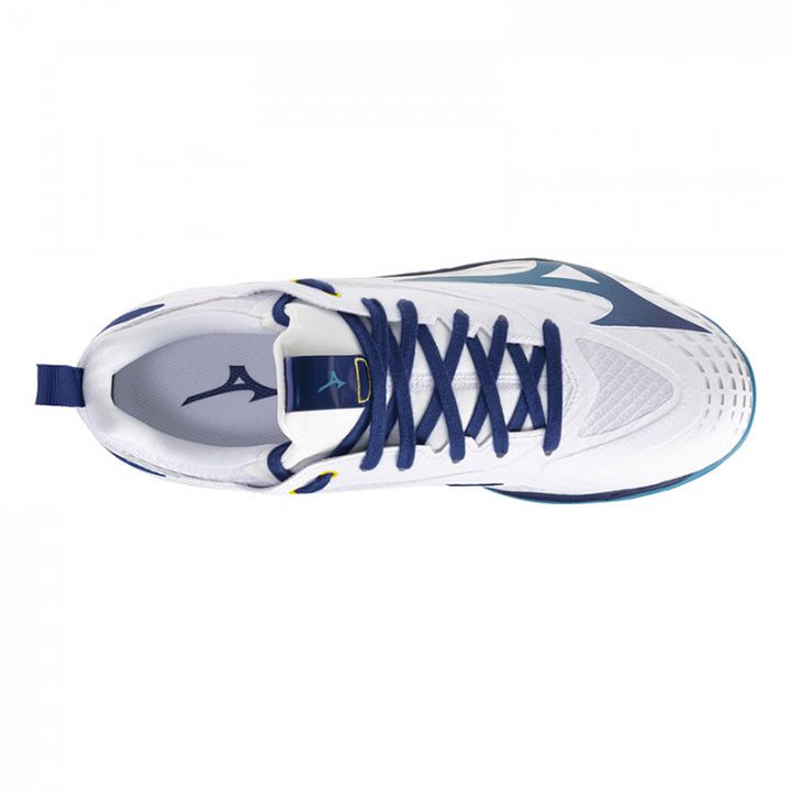 Mizuno Wave Drive Neo 4 White / Bellwether Blue / Fjord Blue