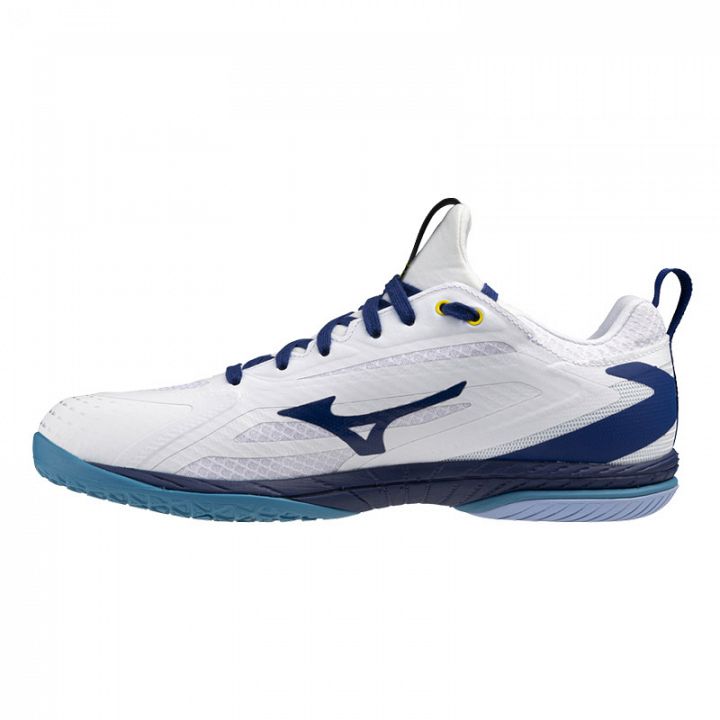 Mizuno Wave Drive Neo 4 White / Bellwether Blue / Fjord Blue