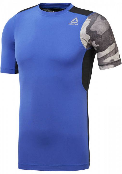 Reebok Activchill Graphic Compression Tee Blue Moro