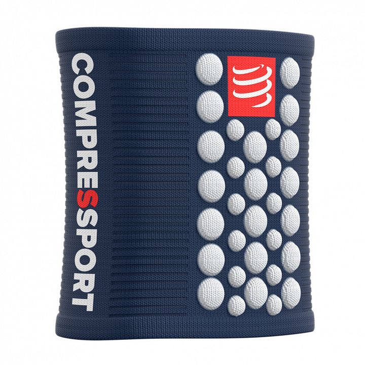 Compressport 3D Dots Sweatband Blue / White