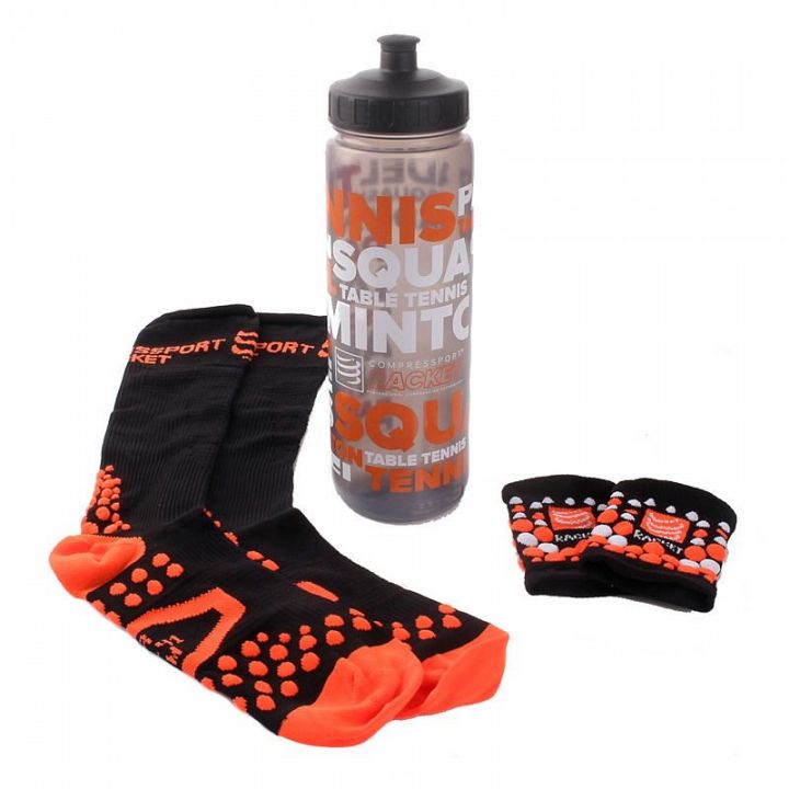 Compressport Racket Play&Detox Pack Black