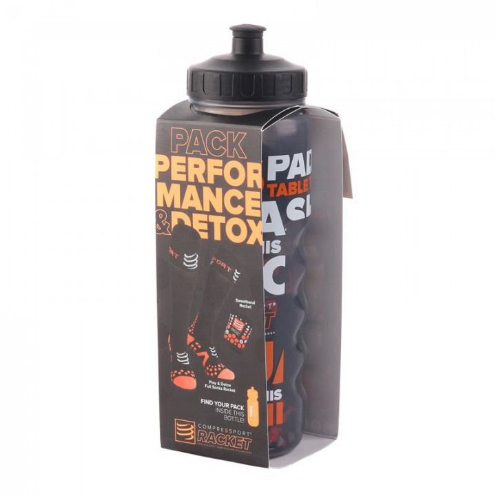 Compressport Racket Play&Detox Pack Black