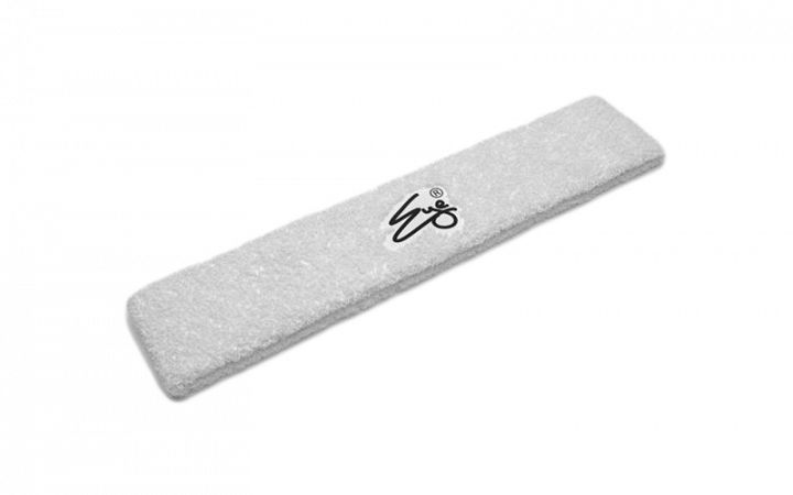 Eye Head Band White with Black Logo