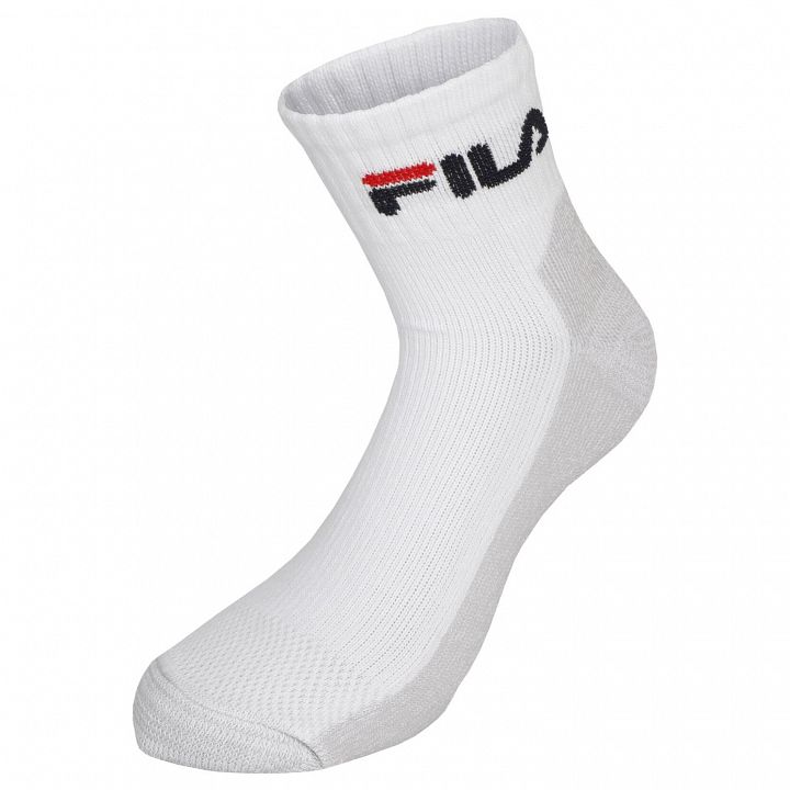 FILA Quarter Sport Socks 1P White
