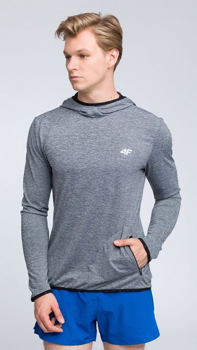 4F Bluza Treningowa Ciepły Jasny Szary