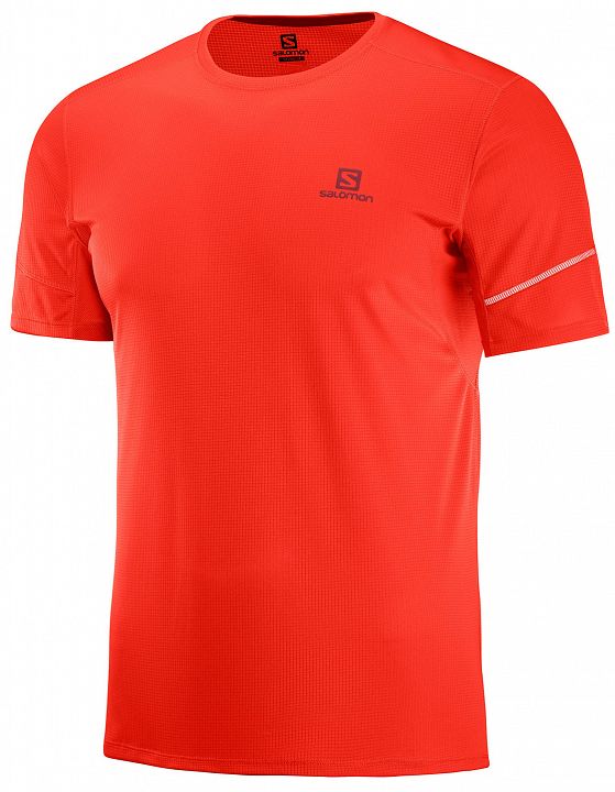 Salomon Agile Short Sleeve Tee Fiery Red