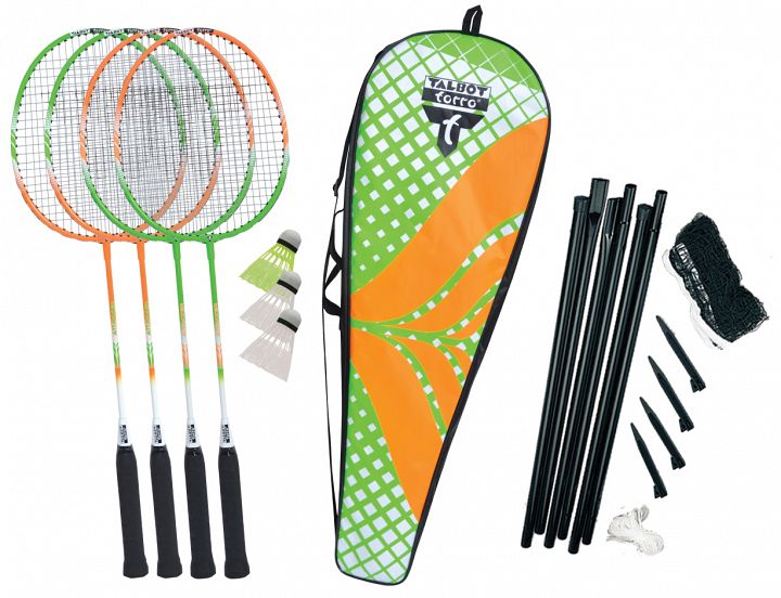 Talbot-Torro 4-Attacker Plus 449406 Zestaw do badmintona
