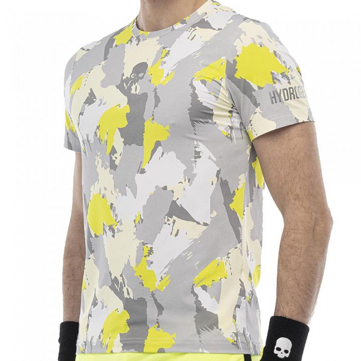 Hydrogen Brushed Camo Tech T-Shirt Grey