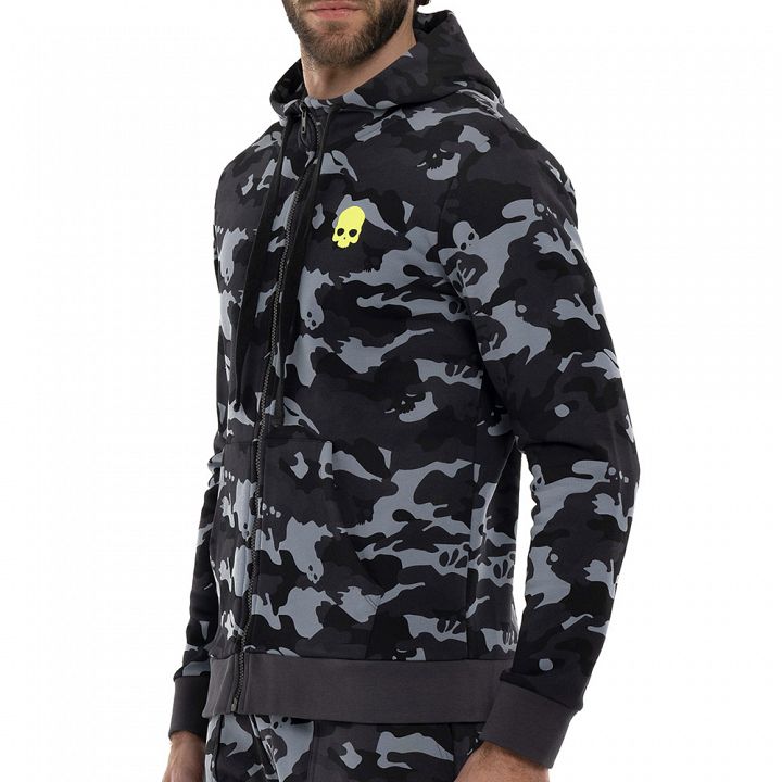 Hydrogen Urban Army FZ Hoodie Grey