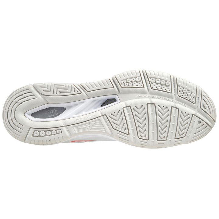 Mizuno Wave Luminous White / Salute / Ignition Red