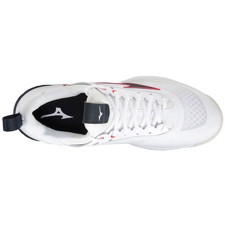 Mizuno Wave Luminous White / Salute / Ignition Red