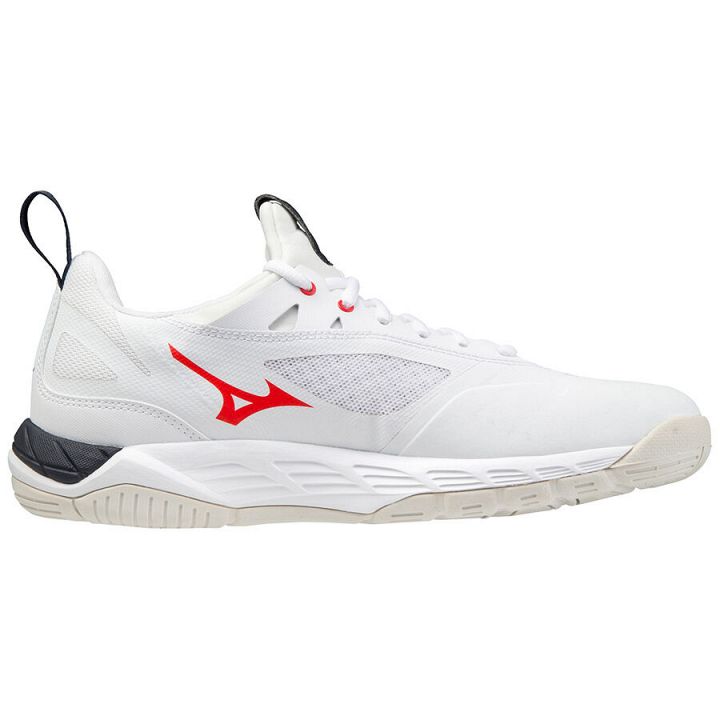 Mizuno Wave Luminous White / Salute / Ignition Red