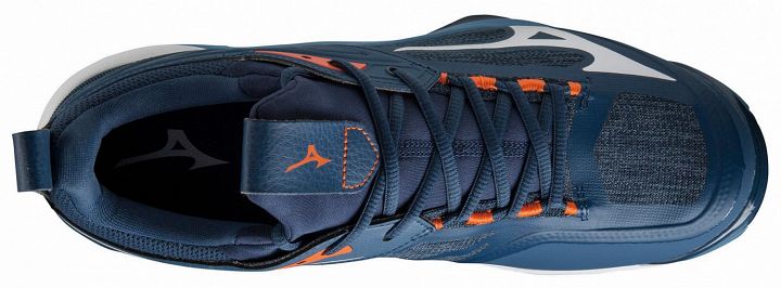 Mizuno Wave Momentum 2 Dark Denim / White / Scarlet Ibis