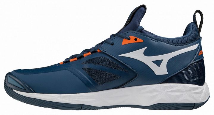 Mizuno Wave Momentum 2 Dark Denim / White / Scarlet Ibis