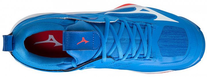 Mizuno Wave Momentum 2 French Blue / White / Ignition Red