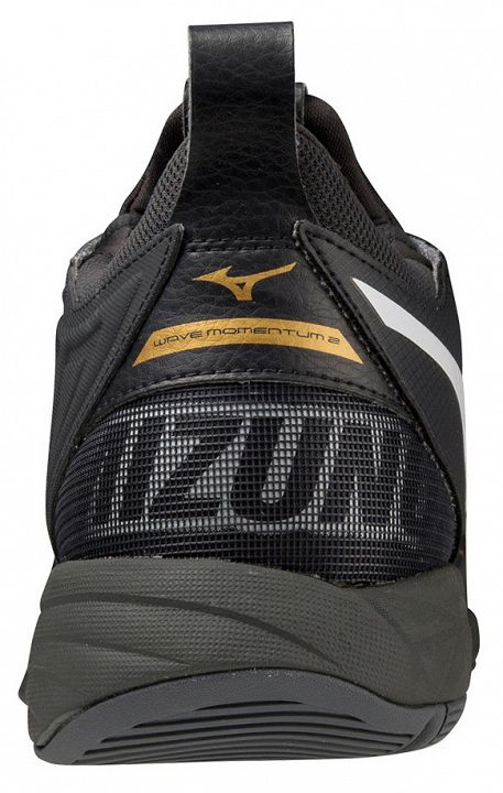 Mizuno Wave Momentum 2 Black / Oyster / MP Gold / Iron Gate