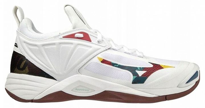Mizuno Wave Momentum 2 White / High Visibility / Syrah