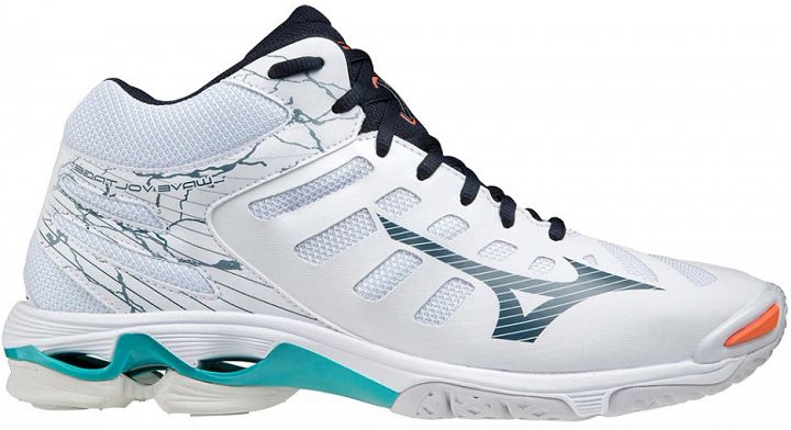 Mizuno Wave Voltage Mid White / Legion Blue / Ceramic