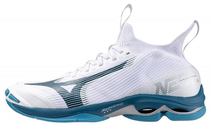 Mizuno Wave Lightning Neo 2 White / Sailor Blue / Silver