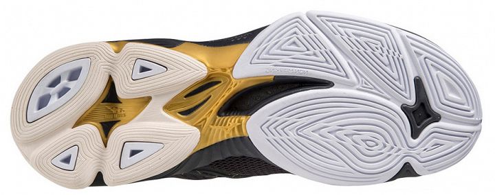 Mizuno Wave Lightning Z7 Mid Black Oyster / MP Gold / Iron Gate