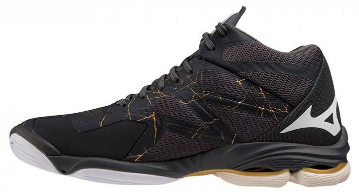 Mizuno Wave Lightning Z7 Mid Black Oyster / MP Gold / Iron Gate