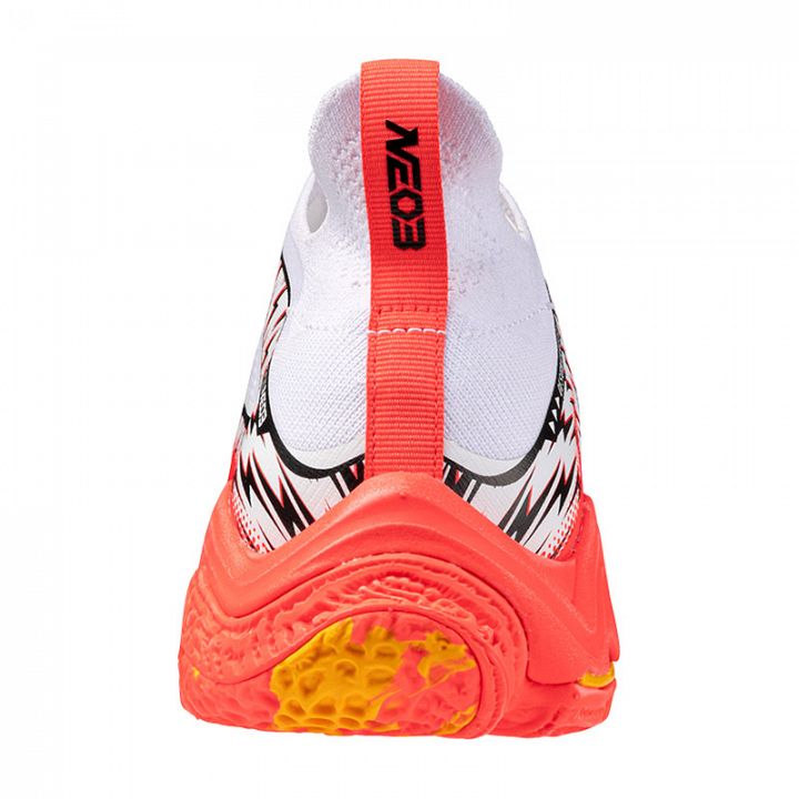 Mizuno Wave Lightning Neo 3 White / Fiery Coral / Citrus