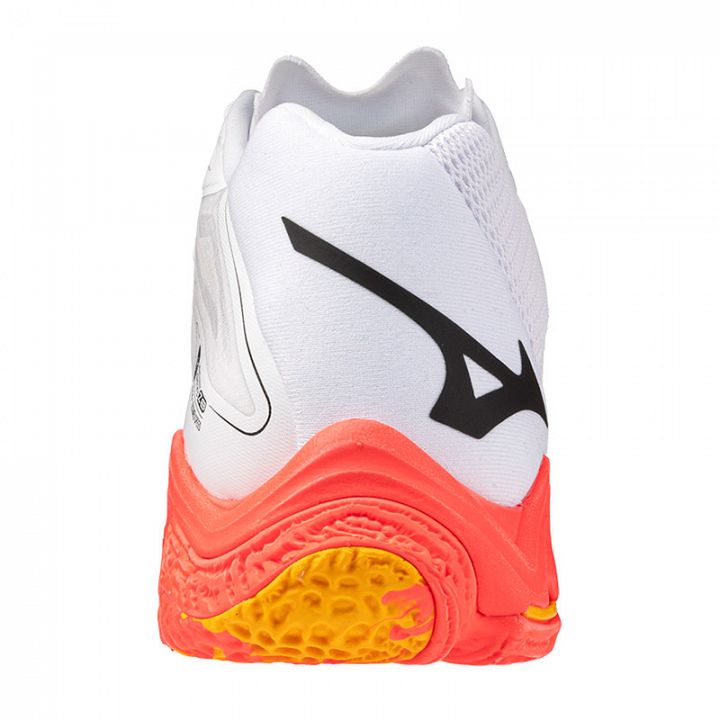 Mizuno Wave Lightning Z8 Mid White / Fiery Coral / Citrus