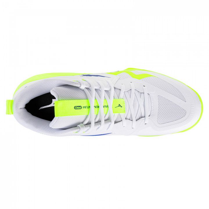 Mizuno Wave Momentum Pro Mid White / Lightning Yellow / Dazzlin