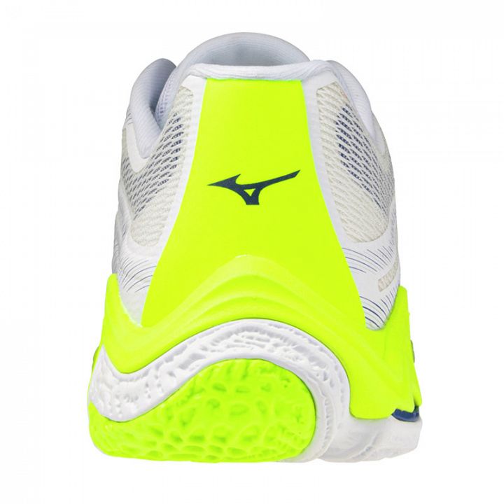 Mizuno Wave Lightning Elite White / Lightning Yellow / Dazzling Blue
