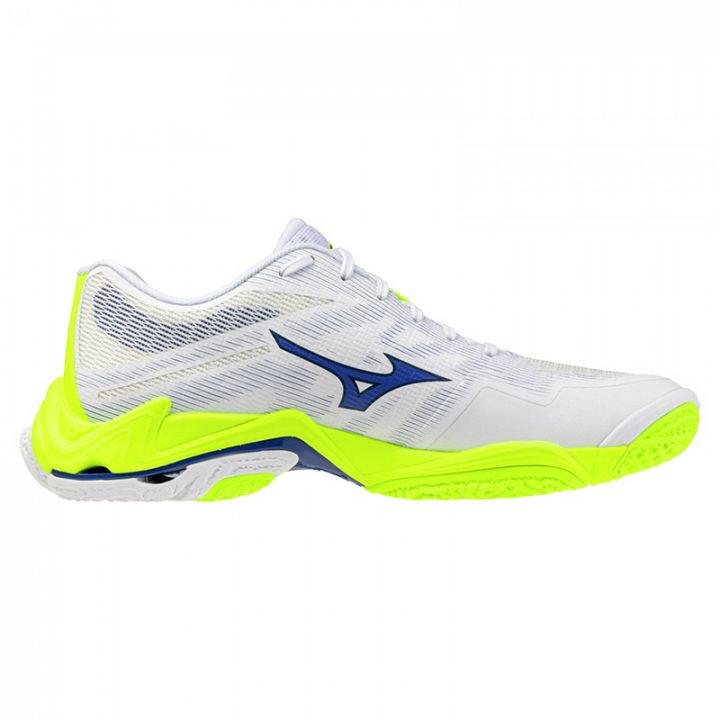 Mizuno Wave Lightning Elite White / Lightning Yellow / Dazzling Blue