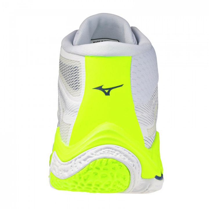 Mizuno Wave Lightning Elite Mid White / Lightning Yellow / Dazzling Blue