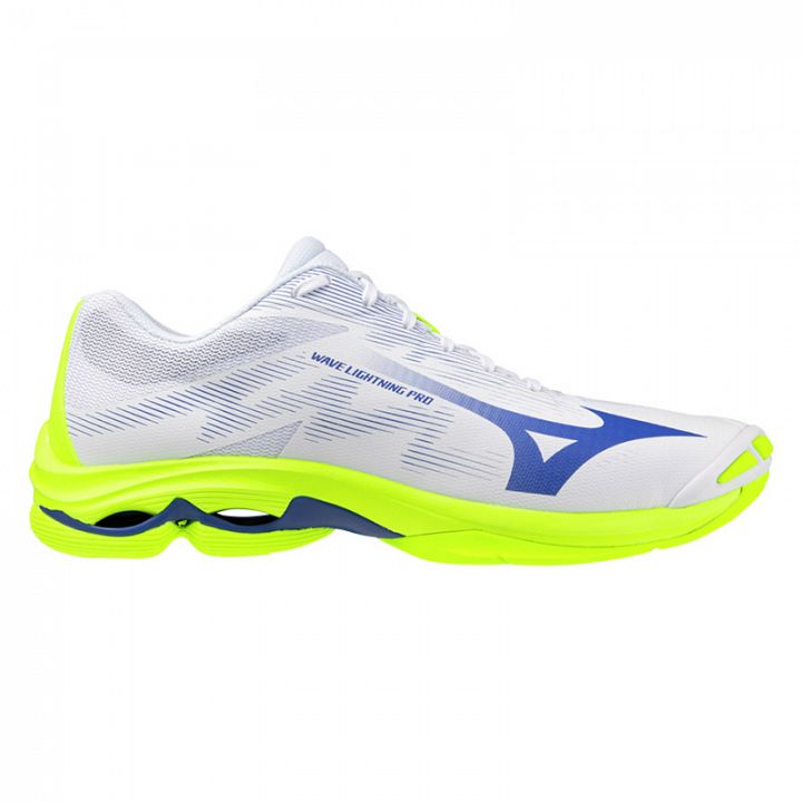 Mizuno Wave Lightning Pro White / Lightning Yellow / Dazzling Blue