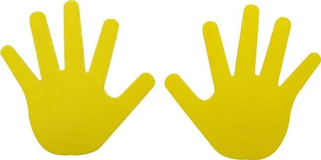 Pro's Pro Hand Shape Floor Markers Yellow- Znaczniki 2 szt.