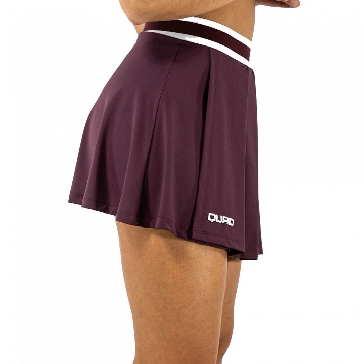 Quad Charm Skirt Burgundy