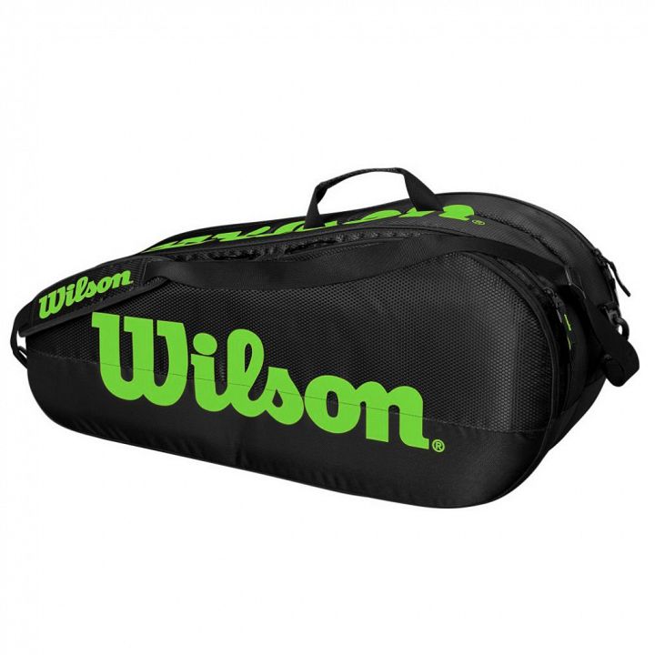 Wilson Team 2 Compartment Bag 6R Black / Green