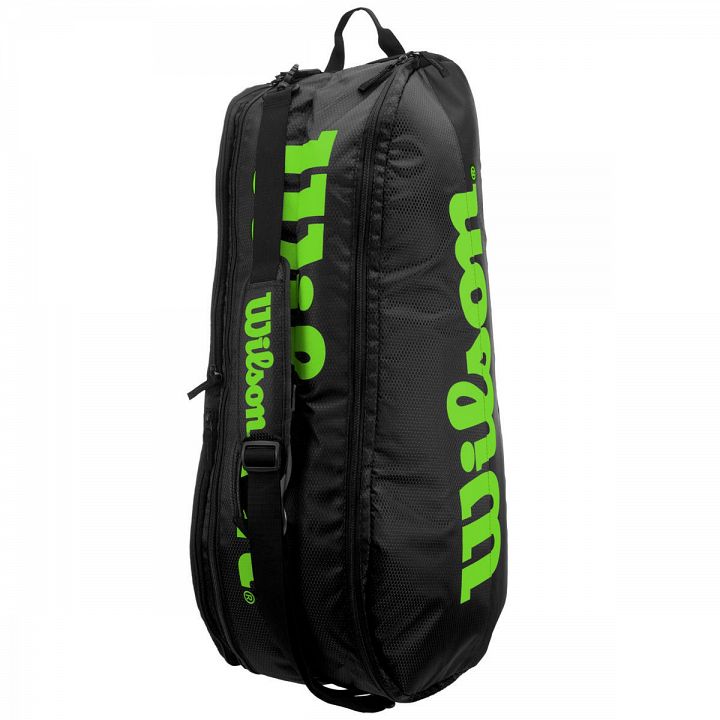 Wilson Team 2 Compartment Bag 6R Black / Green