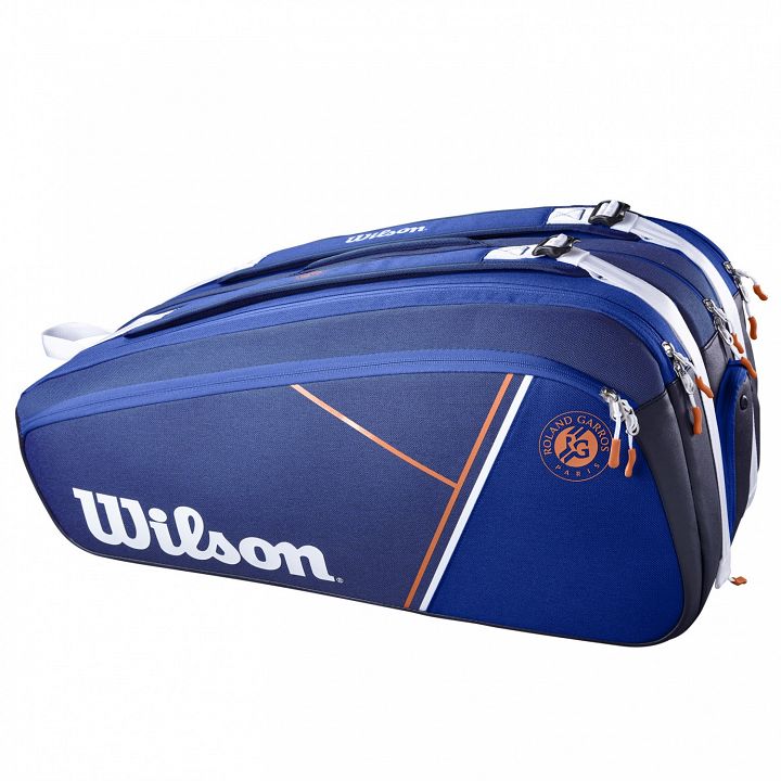 Wilson Roland Garros Super Tour Thermobag 15R Blue / White / Clay