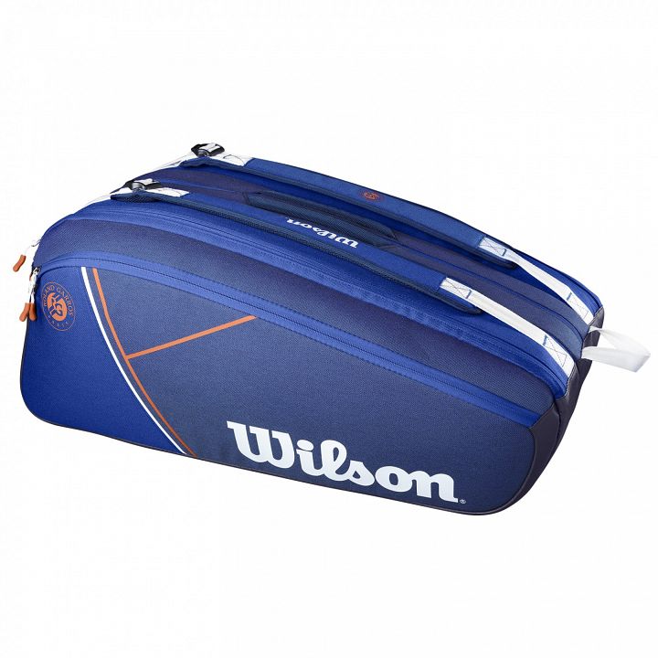 Wilson Roland Garros Super Tour Thermobag 15R Blue / White / Clay