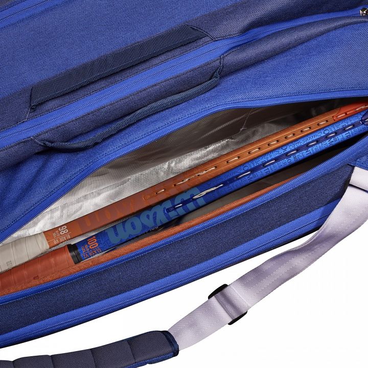 Wilson Roland Garros Super Tour Thermobag 15R Blue / White / Clay