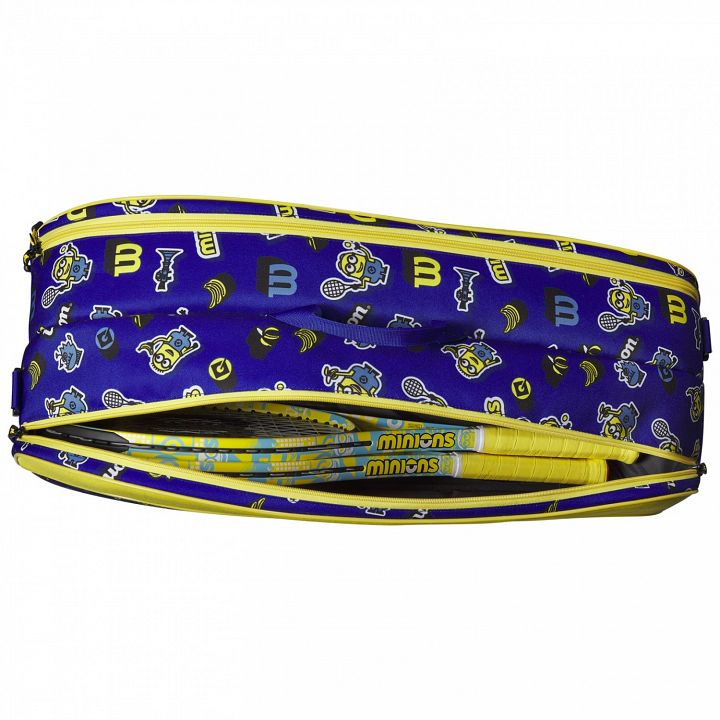Wilson Minions 3.0 Team Racketbag 6R Blue / Yellow